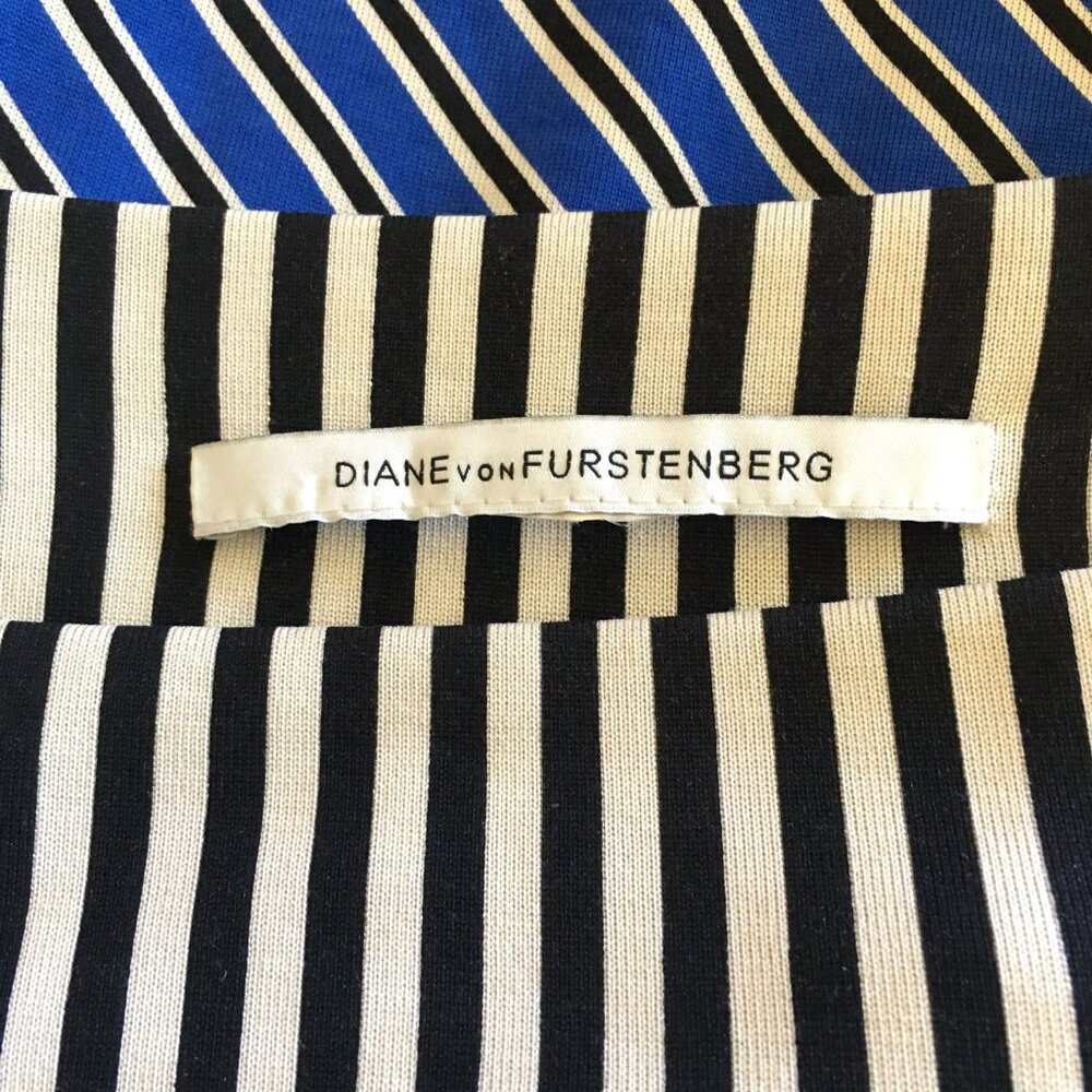DIANE VON FURSTENBERG "Ruri" Striped Shift Dress - Picture 11 of 11